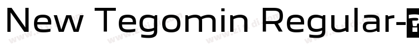 New Tegomin Regular字体转换